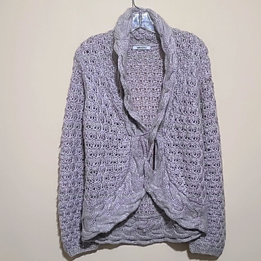 DKNYC Tan Knitted Sweater  Sz Large